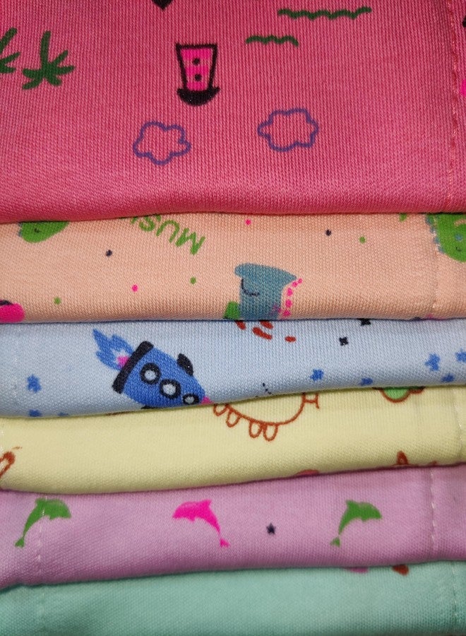 MURLI Cotton Cloth Hosiery Nappy/Diaper/Langot U Shaped Washable and Reusable for new born baby|Multicolor Extra Absorbent & Wide Cushion/Padding (M, 18, count) - Image 3