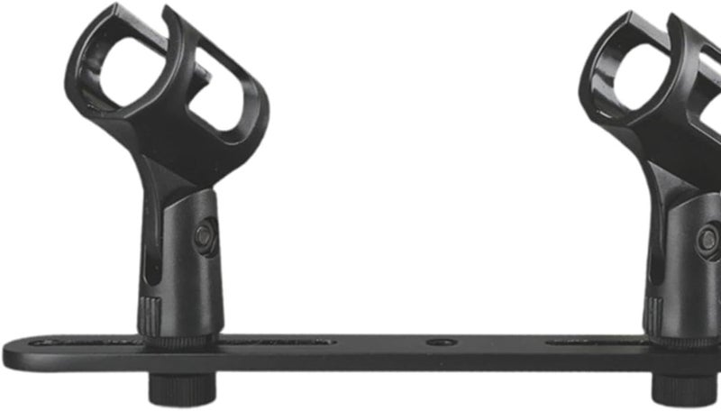 Mic Mount Bar Microphone Bar Holder,Metal Bracket Portable Sturdy Professional Compact Stereo Array Spacing Heavy Duty, Double Heads - Image 3