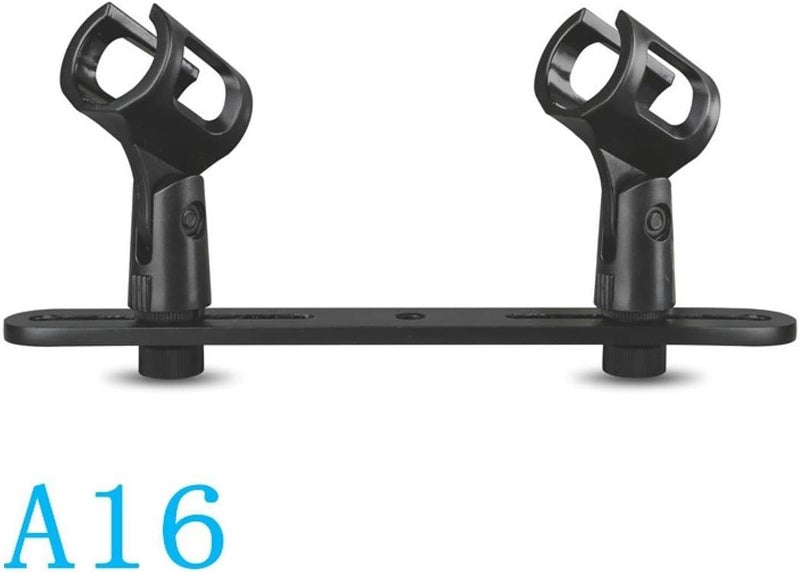Mic Mount Bar Microphone Bar Holder,Metal Bracket Portable Sturdy Professional Compact Stereo Array Spacing Heavy Duty, Double Heads - Image 2