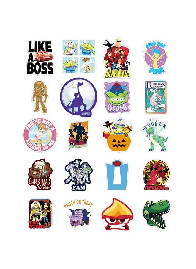 NObranded - Pixar Animation Stickers 100Pcs Waterproof Removablecutebeautiful Stylish Teen Stickers Suitable For Boys And Girls In Water Bottles Phonessuitcase Durable Vinyl - Image 1