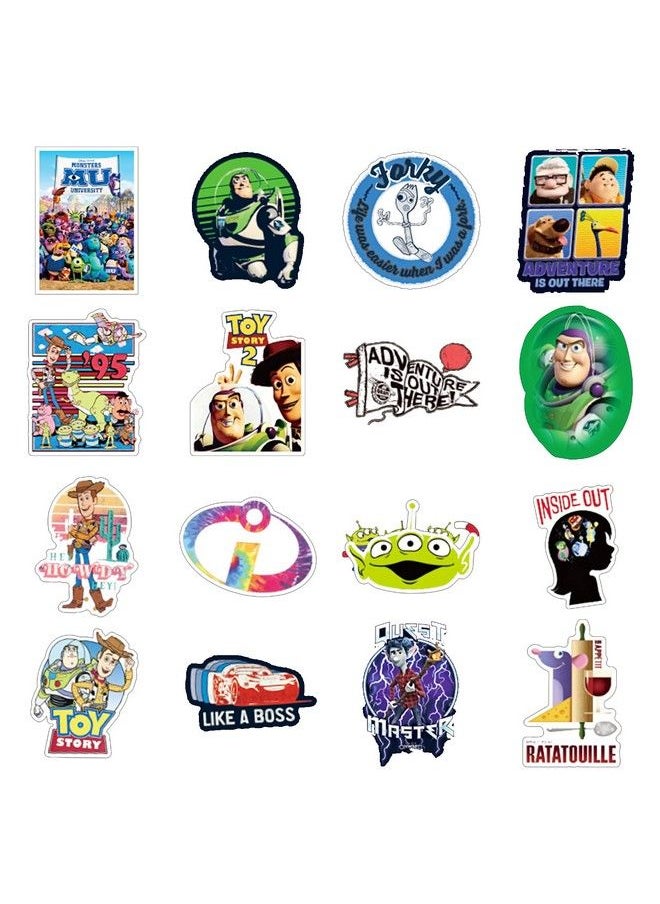 NObranded - Pixar Animation Stickers 100Pcs Waterproof Removablecutebeautiful Stylish Teen Stickers Suitable For Boys And Girls In Water Bottles Phonessuitcase Durable Vinyl - Image 1