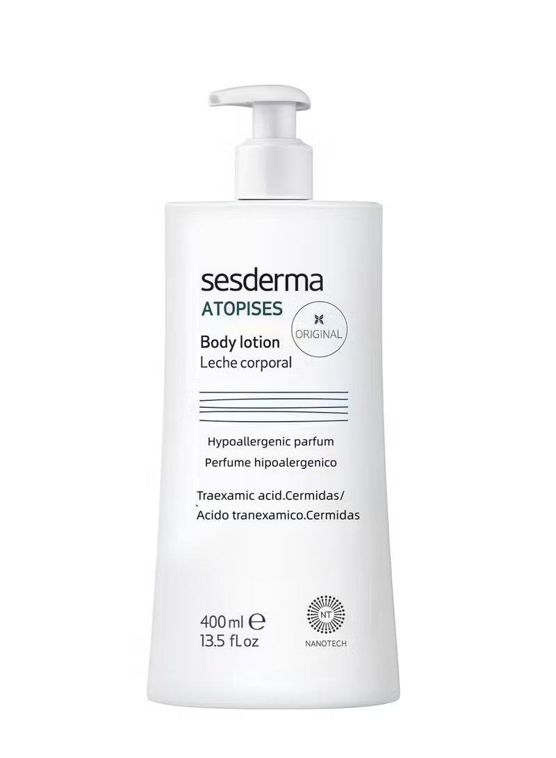 SeSDERMA ATOPISES Body Milk 13.5 fl. oz. - Brightening and Moisturizing Lotion for Dry Skin types, whitening body lotion with Niacinamide, Ceramide, Tranexamic Acid - Image 1