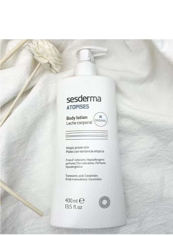 SeSDERMA ATOPISES Body Milk 13.5 fl. oz. - Brightening and Moisturizing Lotion for Dry Skin types, whitening body lotion with Niacinamide, Ceramide, Tranexamic Acid - Image 3