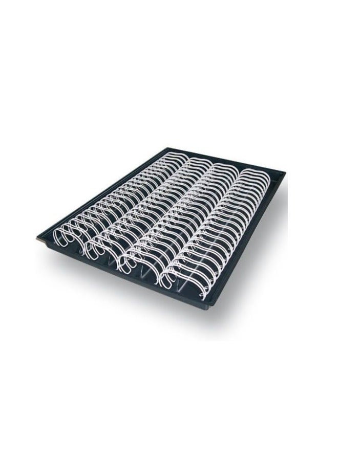 RENZ 100-Pieces Binding Wire A4 3:1 8mm 5/16" White - Image 1