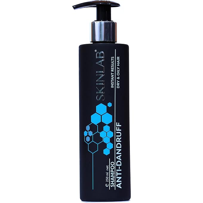 SKINLAB Anti-Dandruff Shampoo for Itchy, Flaky Scalp Sulphate-Free with Salicylic Acid, Succinic Acid & Tea Tree Oil Clears Dandruff, Soothes Itch & Balances Scalp, 250ml - Image 1