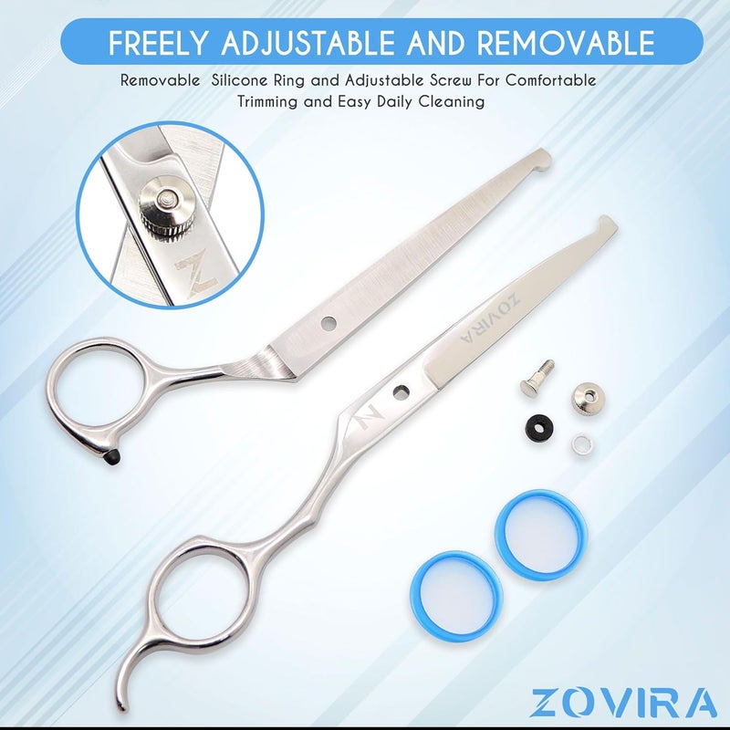 Dog & Cat Professional Grooming Scissors, 6.5 Inch Stainless Steel - Image 4