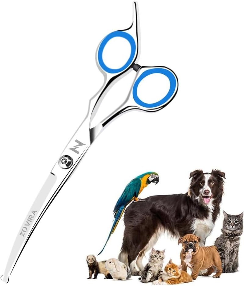 Dog & Cat Professional Grooming Scissors, 6.5 Inch Stainless Steel - Image 1