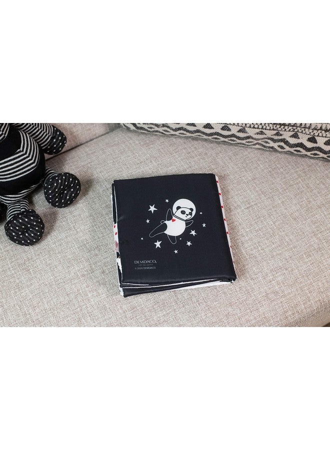 DEMDACO أحبك كتاب قماش بوليستر ناعم اللمس للأطفال بالأبيض والأسود 7 × 7 - Image 4