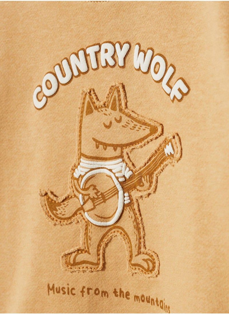 MANGO - Infant Country Wolf Sweatshirt - Image 1