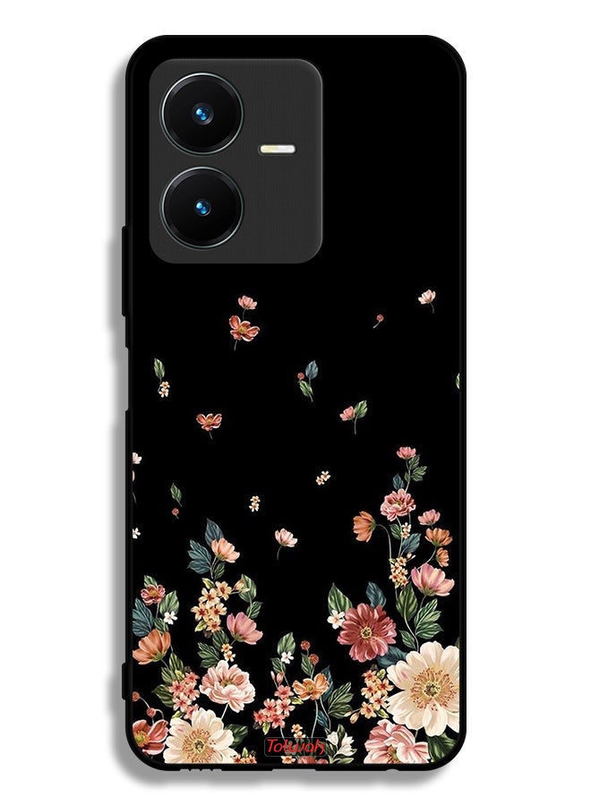Tolwak Vivo Y22s Protective Case Cover Small Flowers In Bottom - Image 1