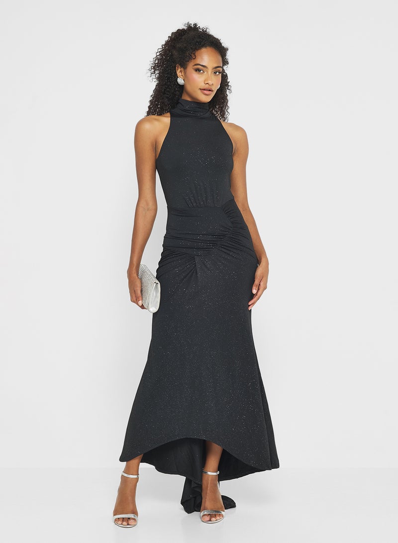 جينجر فستان ضيق بخصر منخفض ورقبة هالتر - Image 5