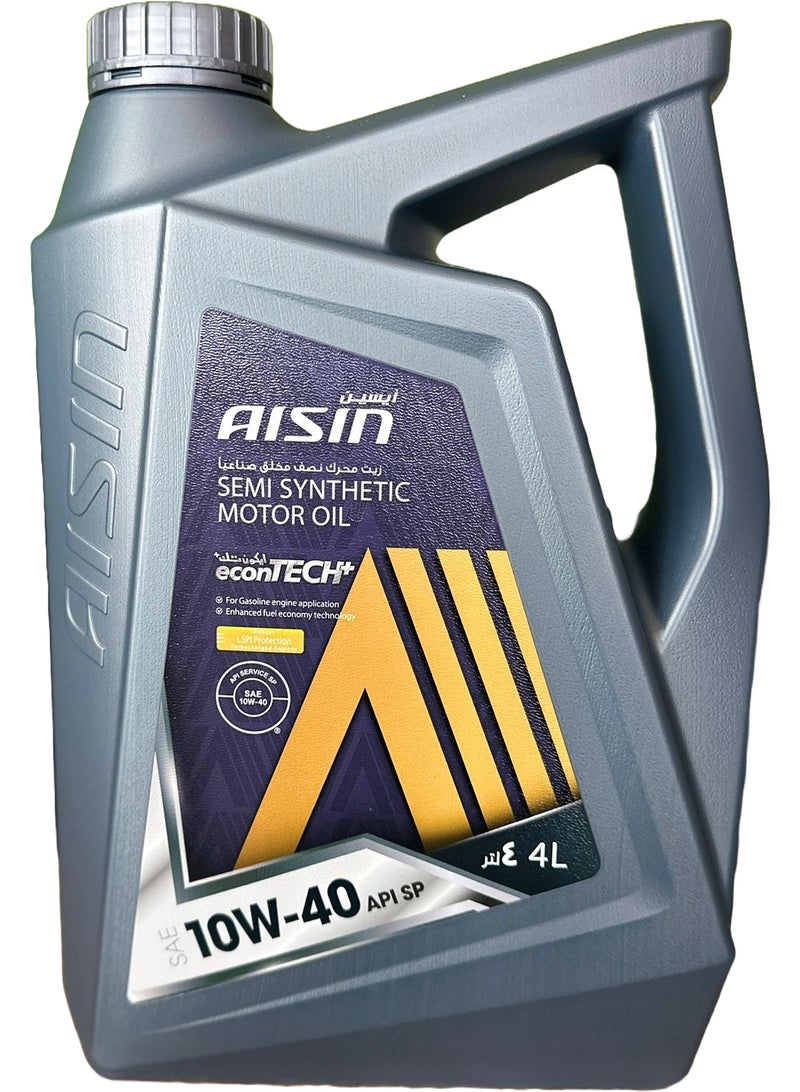 AISIN 10W-40 Semi Synthetic SP Engine Oil 4Ltr - Image 1