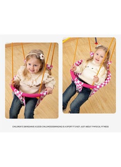 XiuWoo Toddler Baby Swing Seat with Heavy Duty Rope Play Secure Kids Swing Set, Secure Soft Canvas with Seat Belt for 6 Months -14 Years Old  - Image 4