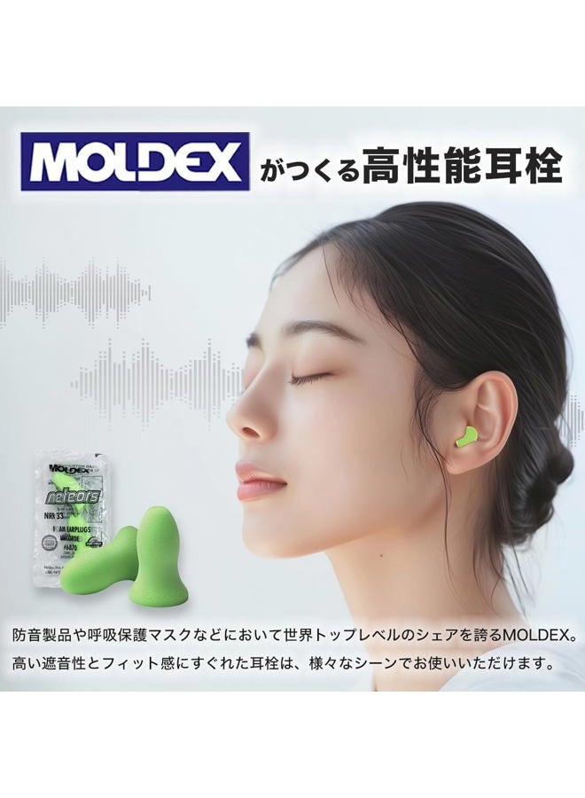 Moldex Meteors Single-Use Earplugs, Uncorded, NRR 33 - Image 2