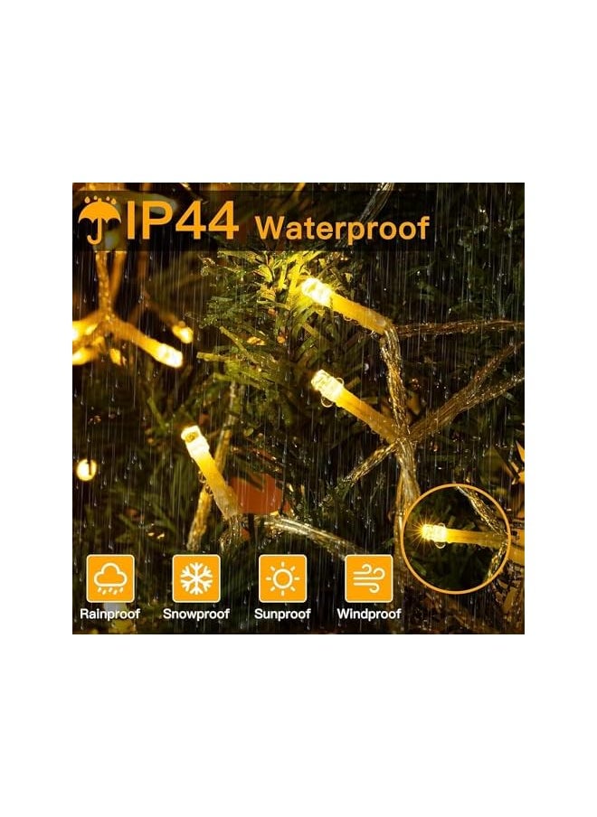 The Bros Ramadan Decorations, 49Ft 150 LED Ramadan Lights String Lights Indoor Outdoor, Warm White Ramadan Tree lights Operated by Battery  - Image 5