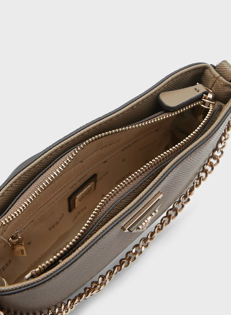 GUESS Noelle Mini Top Zip Crossbody