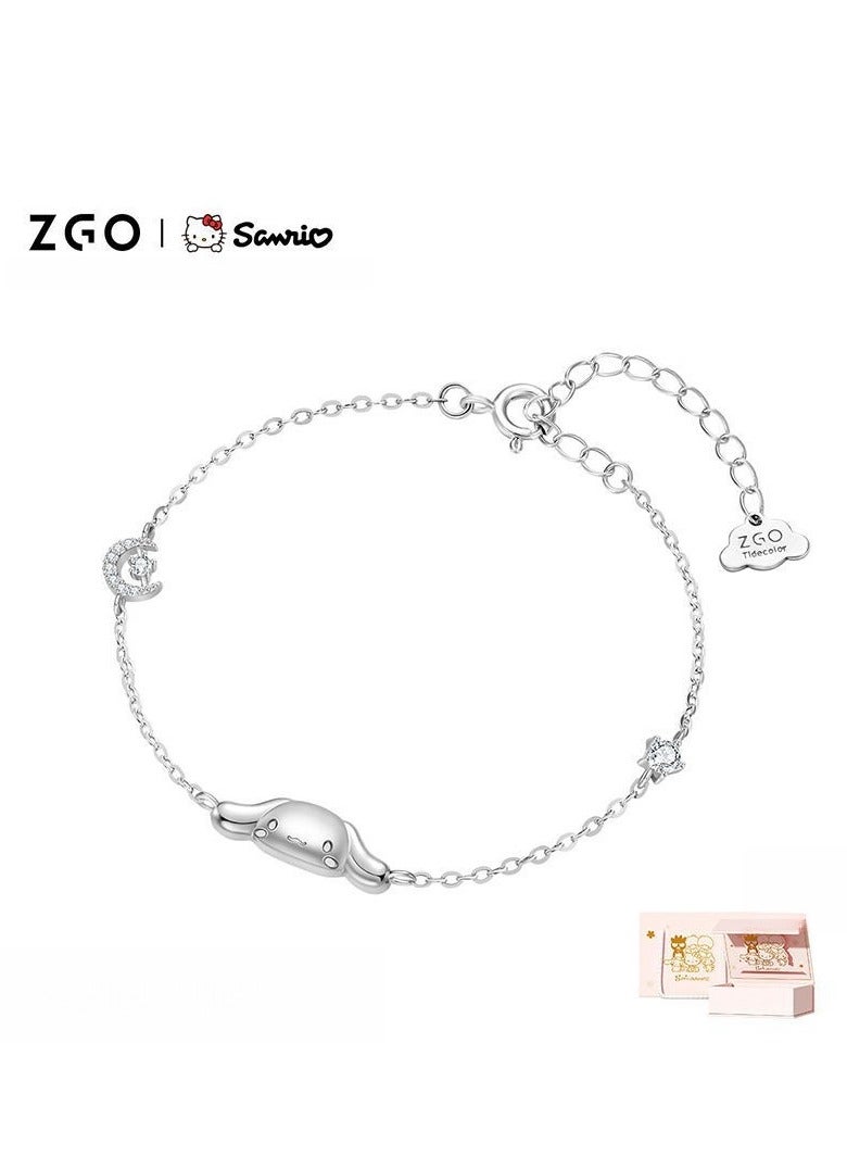 ZGO سوار من الفضة الخالصة، هدية عيد ميلاد وبداية الدراسة، مجوهرات رائعة  - Image 1