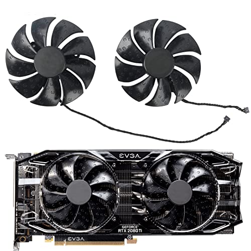 Coolerage 85mm DC 12V 0.55A 4Pin PLA09215S12H RTX2080Ti GPU Fans for EVGA RTX 2060 2070 2080 2080Ti RTX2080Ti Graphics Card Cooling Fans (Fan - AB) - Image 1