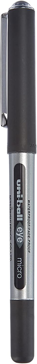Uniball Mitsubishi Uni-Ball Eye Micro Roller Pen - Black, Pack of 12 - Image 5