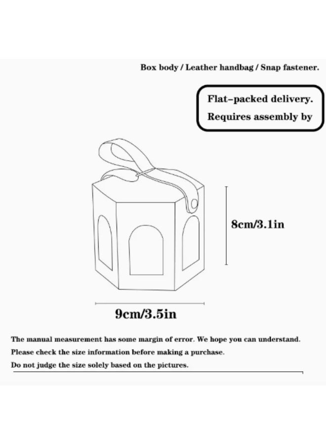 Circus-themed paper gift boxes with handles, multi-purpose chocolate and candy containers for children's birthday parties-Pink - Image 3