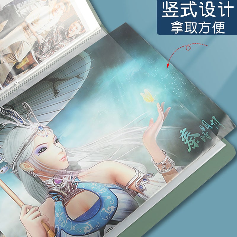 Kangbai Information Book A3 Picture Book 8K Picture Folder Art Collection Book Picture Paper Storage Bag A4820-60 - Image 4