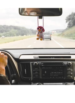 GUDOO Car Hanging Ornament Pendant Interior Rearview Mirror Decoration Cool Swinging Duck Car Rear View Mirrior Hanging Accessories  - Image 5
