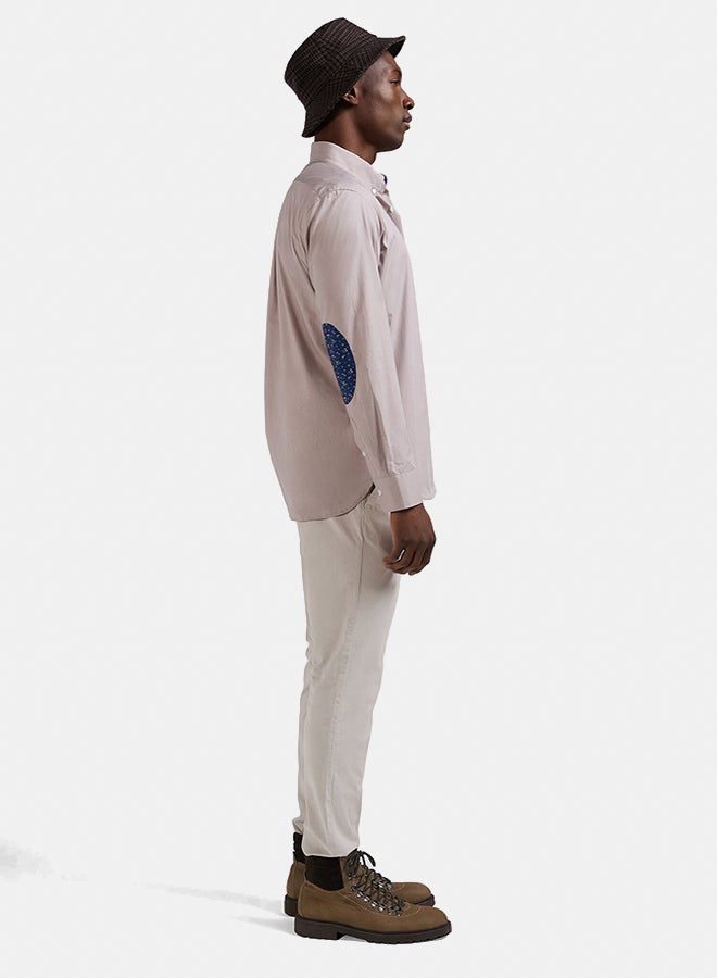 Eden Park shirt with button-down collar and printed elbow patches  - Image 4