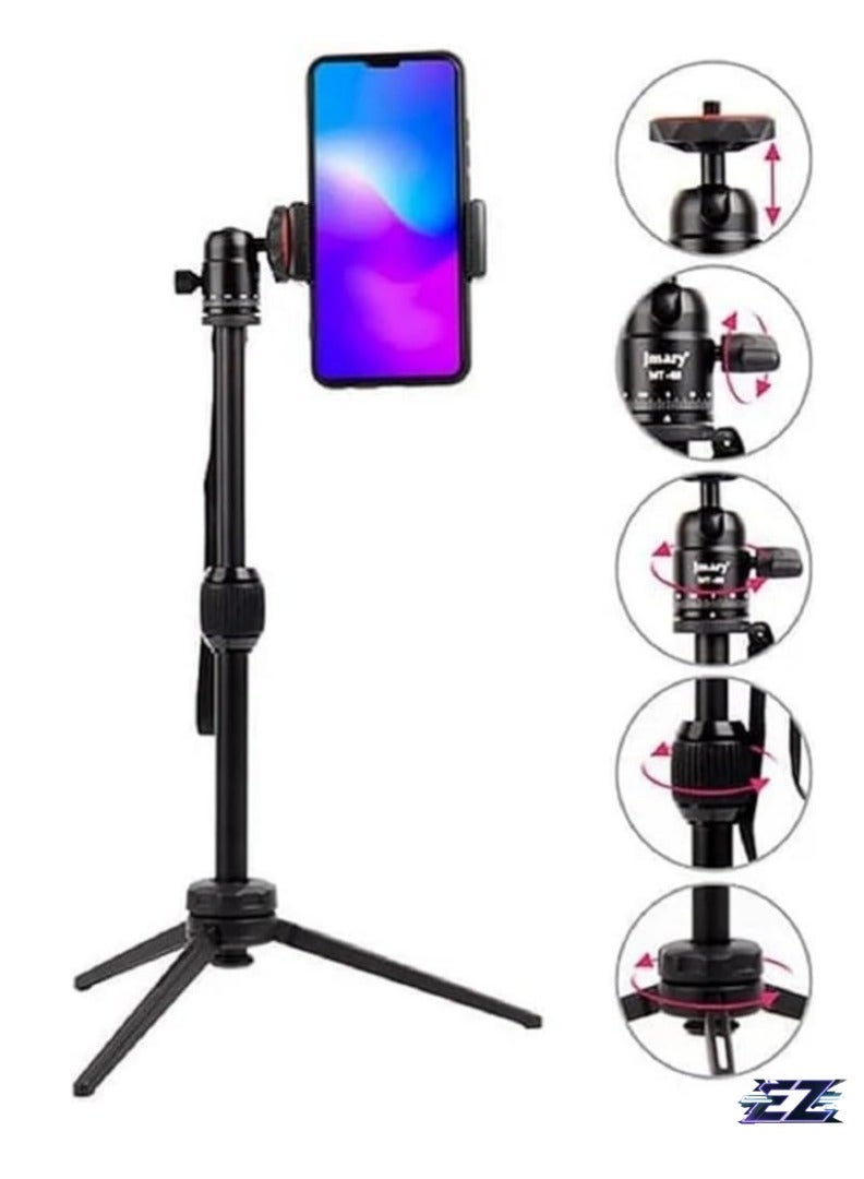 Gravity Table Tripod Stand ‚Äì Lightweight Aluminum, 39.5cm Max Height, 3kg Load Capacity, Mobile & Camera - Image 1