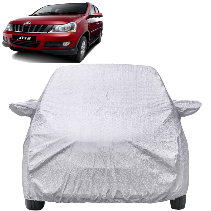 The Autostory Waterproof Car Body Cover Compatible with Mahindra Xylo with Mirror Pockets (Shinning Silver) - Image 5