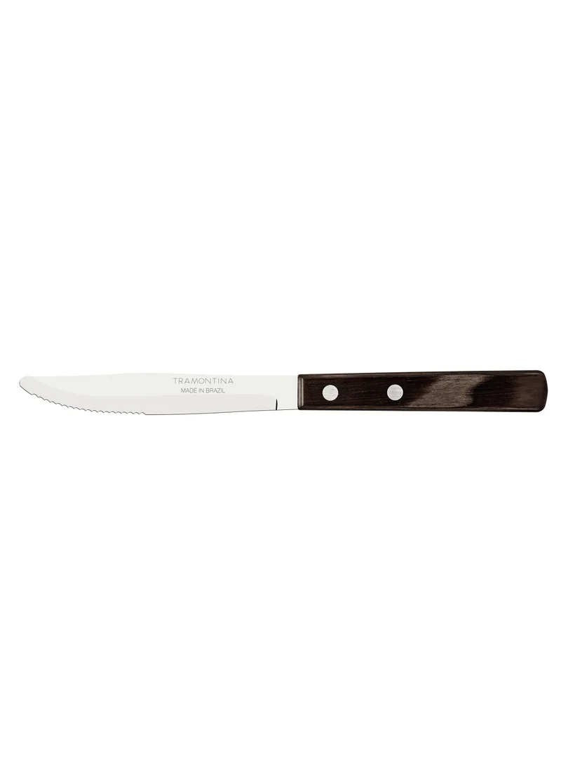 TRAMONTINA Tramontina Polywood 4 Inches Table Knife with Stainless Steel Blade and Brown Dishwasher Safe Treated Handle