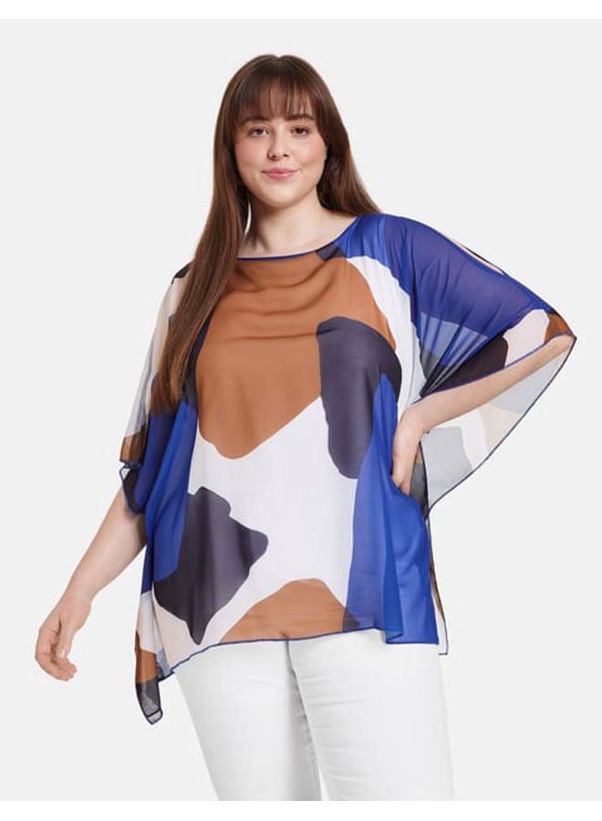 GERRY WEBER بلوزة كبيرة الحجم بمظهر متعدد الطبقات  - Image 1