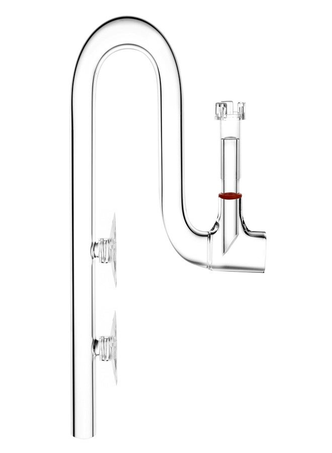 JARDLI Glass Lily Pipe Jet Outflow with Surface Skimmer for Aquarium Planted Tank (17mm for 16/22mm (5/8'' i.d.) tubing) - Image 1