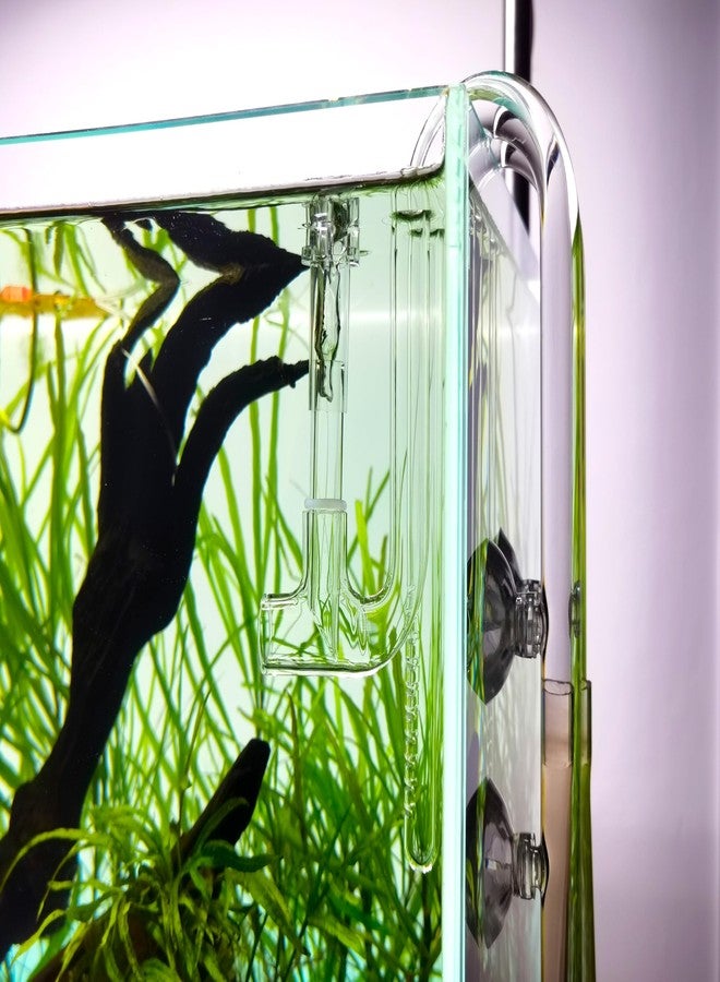 JARDLI Glass Lily Pipe Jet Outflow with Surface Skimmer for Aquarium Planted Tank (17mm for 16/22mm (5/8'' i.d.) tubing) - Image 4