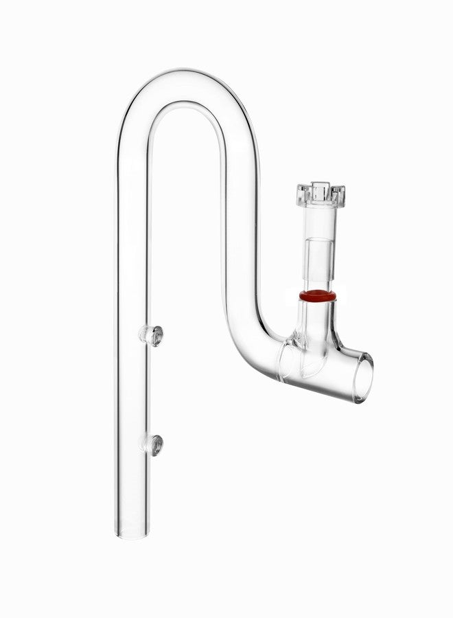 JARDLI Glass Lily Pipe Jet Outflow with Surface Skimmer for Aquarium Planted Tank (17mm for 16/22mm (5/8'' i.d.) tubing) - Image 2