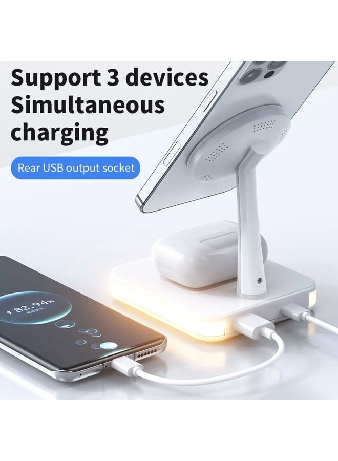 عام 3 in 1 Wireless Charger Station Magnetic Charging Dock (Black) - Image 3