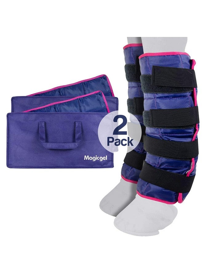 Magic Gel Horse Ice Pack with Carry Case - Twin Ice Boots | Cooling Horse Leg Wraps for Hock, Ankle, Knee, Legs, Boots, and Hooves | Horse Tack, Horse Supplies & Horse Gift Ideas for Horse Lovers - Image 1
