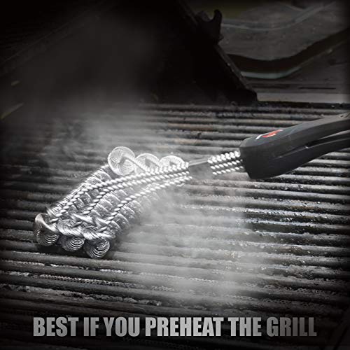 Kona Safe/Clean Grill Brush - Bristle Free BBQ Grill Brush for Outdoor Grill- 100% Rust Resistant Stainless Steel Barbecue Grill Cleaner - Safe for Porcelain, Ceramic, Steel, Cast Iron, Grilling Gift - Image 5