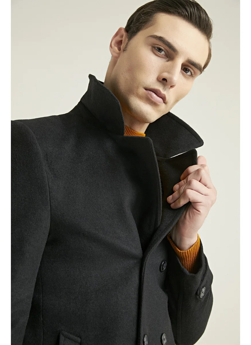 D'S DAMAT Black Coat 5HF08ORT10001