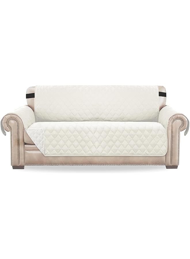 Green Tiger غطاء أريكة، غطاء أريكة مقاوم للماء، غطاء أريكة مبطن قابل للعكس، غطاء أريكة 3 مقاعد قابل للغسل في الغسالة وغير قابل للانزلاق مع أحزمة مرنة، واقي للأثاث للحيوانات الأليفة والأطفال - Image 1