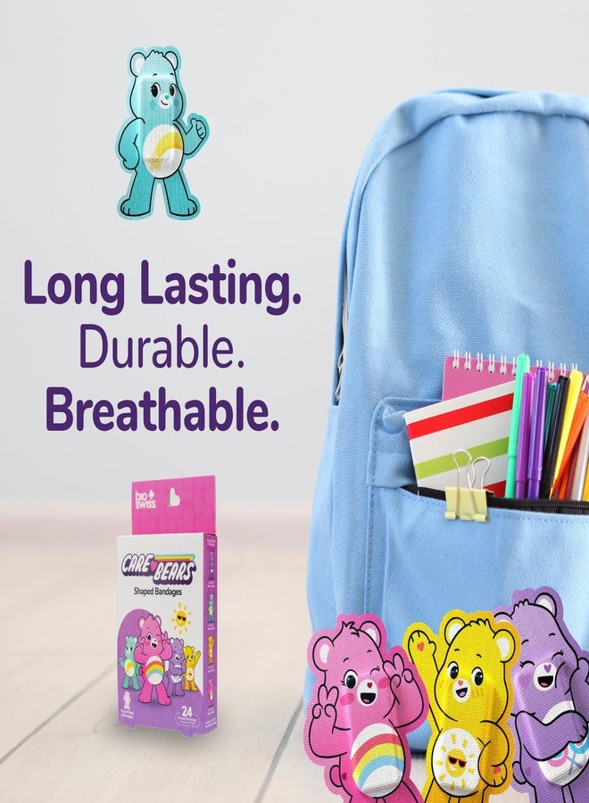 BioSwiss Care Bears Kids Bandages, Unlock The Magic Care Bear Shaped Self Adhesive Bandage Set, Latex Free, Sterile Wound Care, 24 Count - Image 5