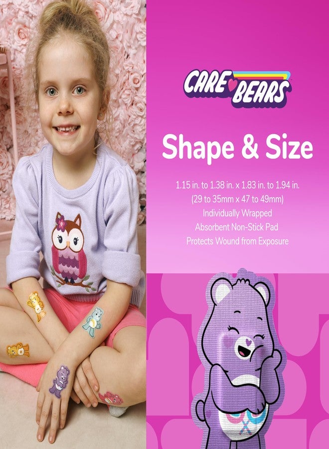 BioSwiss Care Bears Kids Bandages, Unlock The Magic Care Bear Shaped Self Adhesive Bandage Set, Latex Free, Sterile Wound Care, 24 Count - Image 4