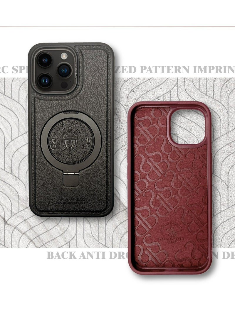 Captaintech PRIMO Series for iPhone 15 Pro Max Case with Magnetic Invisible Stand 【Compatible with MagSafe】 Built-in Foldable Stand Slim Protective Diamond Phone Case for iPhone 15 Pro - Image 3