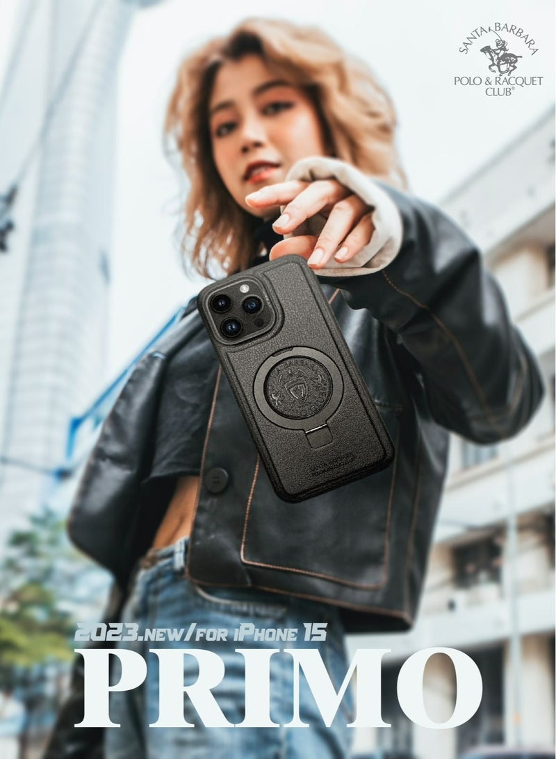 Captaintech PRIMO Series for iPhone 15 Pro Max Case with Magnetic Invisible Stand 【Compatible with MagSafe】 Built-in Foldable Stand Slim Protective Diamond Phone Case for iPhone 15 Pro - Image 2