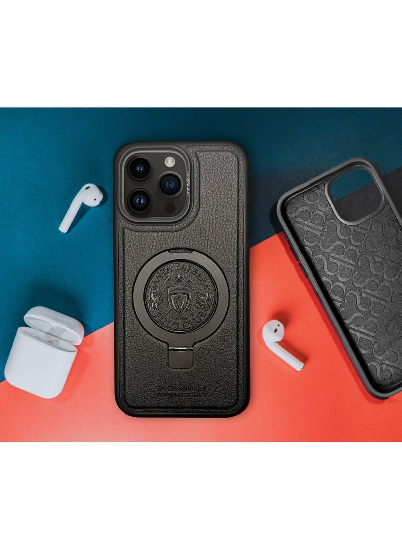 Captaintech PRIMO Series for iPhone 15 Pro Max Case with Magnetic Invisible Stand 【Compatible with MagSafe】 Built-in Foldable Stand Slim Protective Diamond Phone Case for iPhone 15 Pro - Image 4