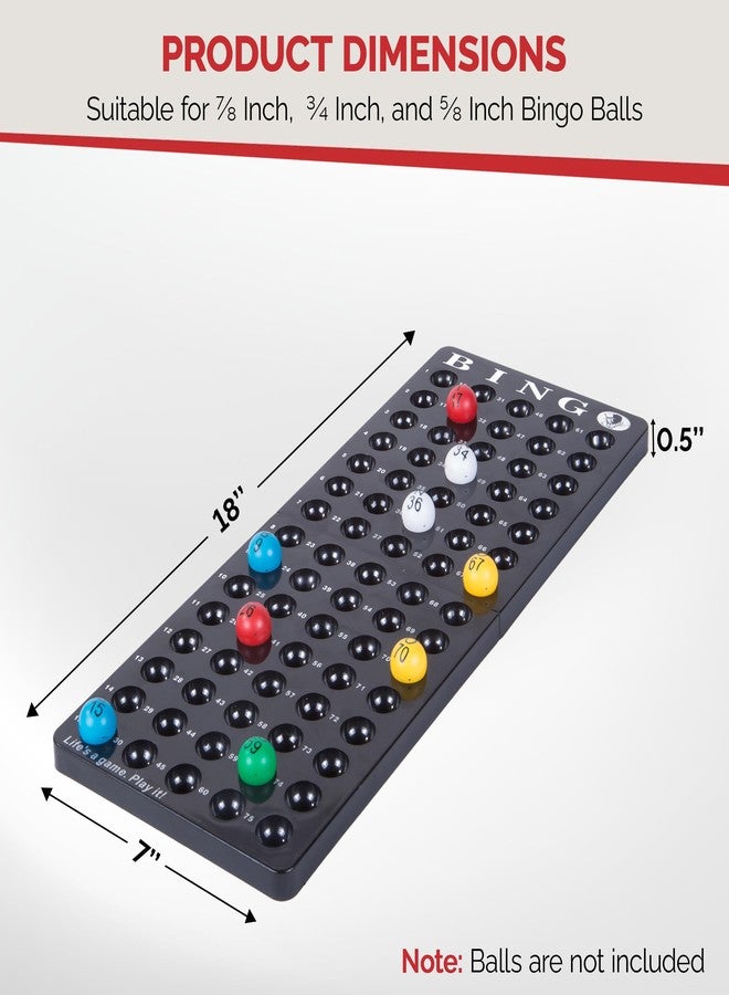 MR CHIPS Universal Bingo Ball Holder for 7/8", 3/5", and 3/4" Diameter Balls, Black Masterboard - Image 2