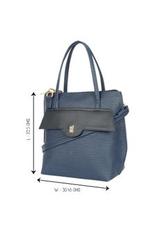 Baggit Baggit Women Blue Tote Handbag Small Size | Ladies Stylish Casual Purse Bag  - Image 3