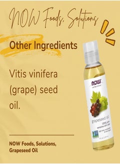 now NOW Foods Solutions Grapeseed Oil - Light, Silky Moisturizer for Sensitive Skin & All Skin Types, 118ml  - Image 2