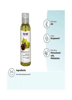 now NOW Foods Solutions Grapeseed Oil - Light, Silky Moisturizer for Sensitive Skin & All Skin Types, 118ml  - Image 5