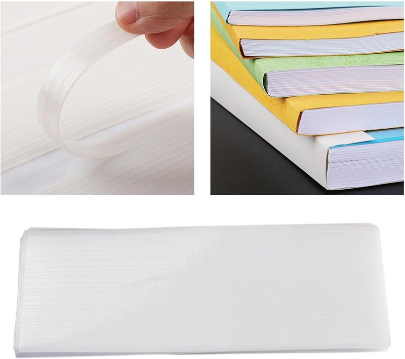 50 Pieces Thermal Binding Strips EVA Hot Melt Binding Machine Glue Strips Bookbinding Consumables Binding Machine Binder Material Accessories with Bac, 0.5cmx29cm - Image 5