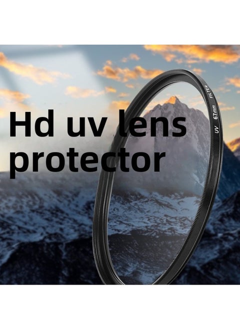 SLR Camera UV Filter UV Filter 30.5-105UV Mirror Dustproof Filter UV Protection Mirror-Color:58mm